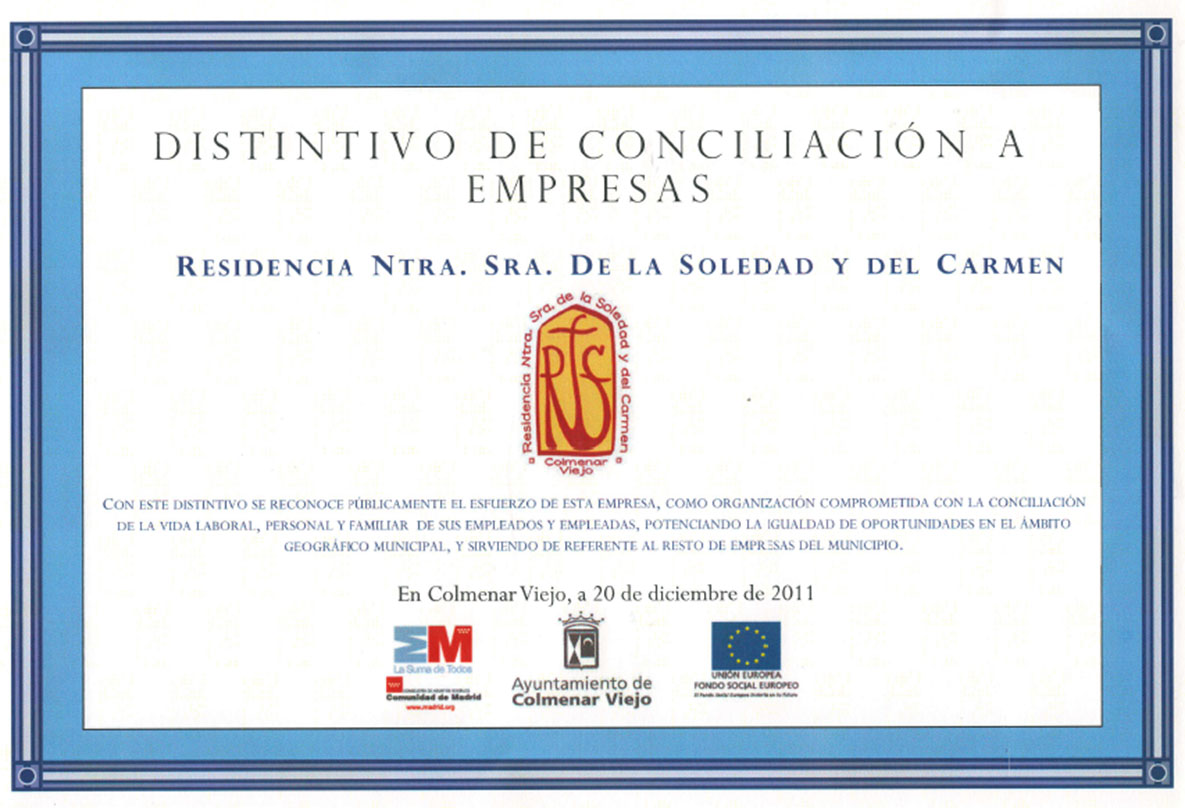 Diploma distintivo de conciliacin